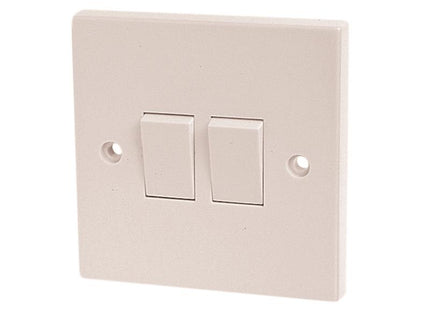 Dencon Light Switch 2-Gang 2-Way 10A