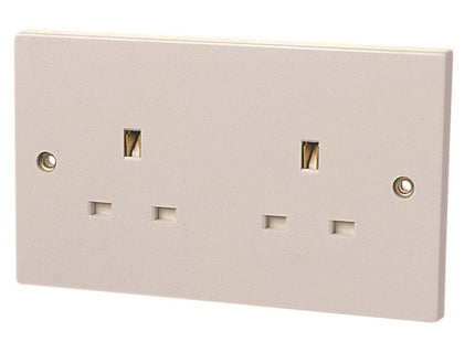 Dencon Unswitched Socket 2-Gang 13A