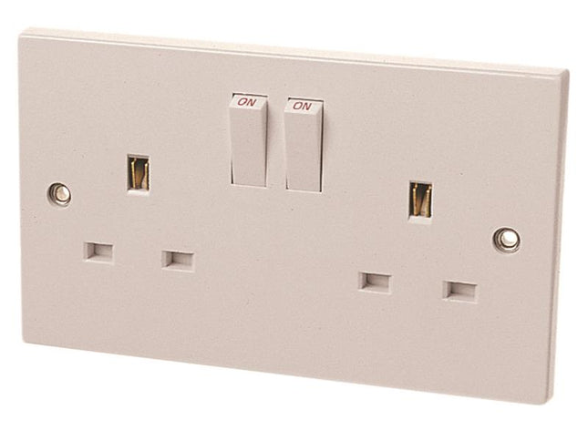 Dencon Switched Socket 2-Gang 13A