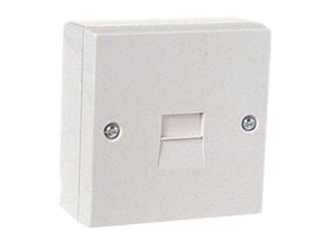 Dencon Telephone Socket 1 Way White