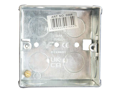 Dencon Metal Back Box 1-Gang 35mm