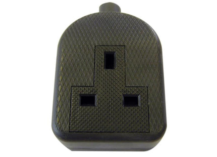 Dencon Trailing Socket 13A 1-Gang Black