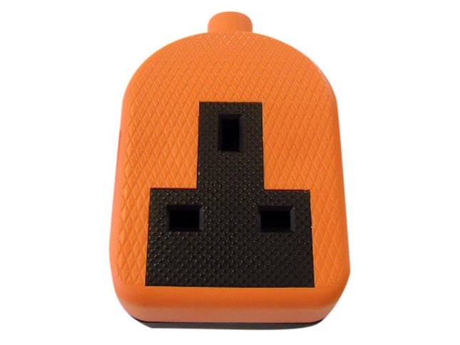 Dencon Trailing Socket 13A 1-Gang Orange