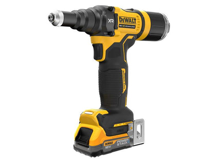 DEWALT DCF403E1T XR 3/16in Brushless Riveter 1 x 1.7Ah POWERSTACKª Li-ion DEWDCF403E1T