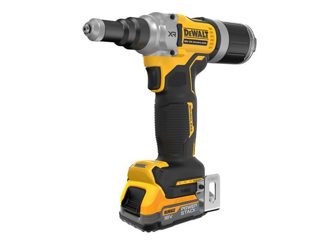 DEWALT DCF414E2T XR 1/4in Brushless Riveter 2 x 1.7Ah POWERSTACKª Li-ion DEWDCF414E2T