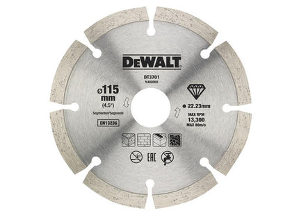 DEWALT Dry Diamond Blade 115mm (2 Pack) DEWDT20455QZ