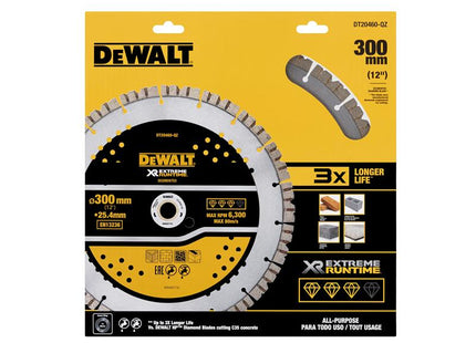 DEWALT ELITE SERIESª All Purpose Diamond Wheel 305 x 25.4mm DEWDT20460QZ