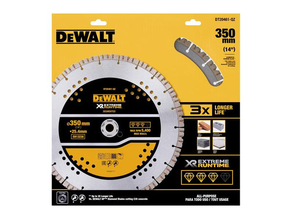 DEWALT ELITE SERIESª All Purpose Diamond Wheel 355 x 25.4mm DEWDT20461QZ