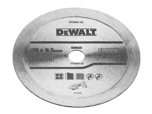 DEWALT DT20591 Diamond Tile Blade 76mm DEWDT20591QZ
