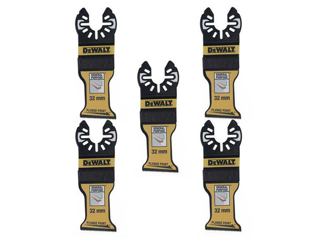 Dewalt Power Tools Dt20776 Bi-Metal Plunge Point Multitool Blade 32Mm (5 Pack)