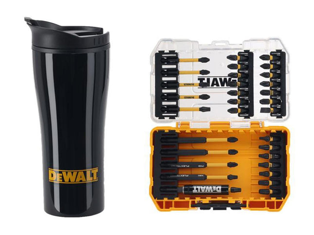 DEWALT Power Tools DT70903T FlexTorq Bit Set, 32 Piece - Includes Travel Mug