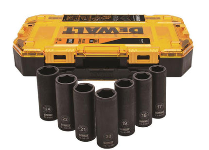 Dewalt Power Tools Mclaren 1/2In Drive Deep Impact Socket Set, 7 Piece
