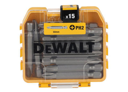 Dewalt Power Tools Dt70912 Standard Bits Ph2 X 57Mm (Tic Tac Of 15)