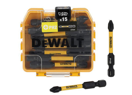 Dewalt Power Tools Dt70913t Flextorq Bits Ph2 X 57Mm (Tic Tac Of 15)