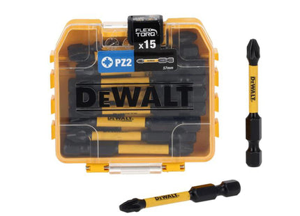 Dewalt Power Tools Dt70914t Flextorq Bits Pz2 X 57Mm (Tic Tac Of 15)
