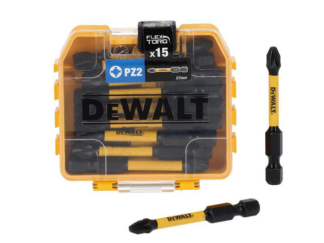 Dewalt Power Tools Dt70914t Flextorq Bits Pz2 X 57Mm (Tic Tac Of 15)