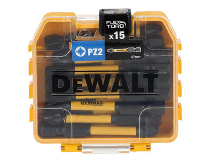 Dewalt Power Tools Dt70914t Flextorq Bits Pz2 X 57Mm (Tic Tac Of 15)