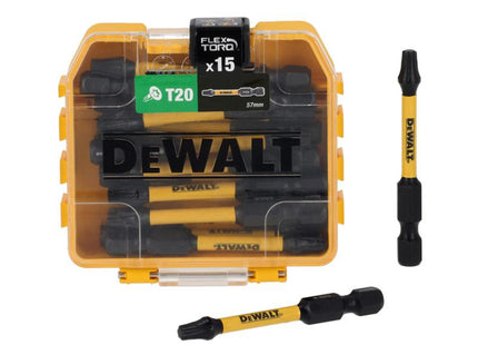 Dewalt Power Tools Dt70915t Flextorq Bits T20 X 57Mm (Tic Tac Of 15)