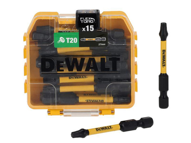 Dewalt Power Tools Dt70915t Flextorq Bits T20 X 57Mm (Tic Tac Of 15)