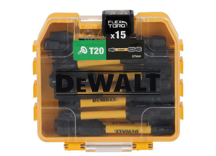 Dewalt Power Tools Dt70915t Flextorq Bits T20 X 57Mm (Tic Tac Of 15)