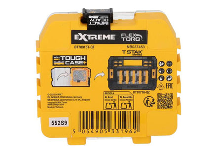 Dewalt Power Tools Dt70915t Flextorq Bits T20 X 57Mm (Tic Tac Of 15)