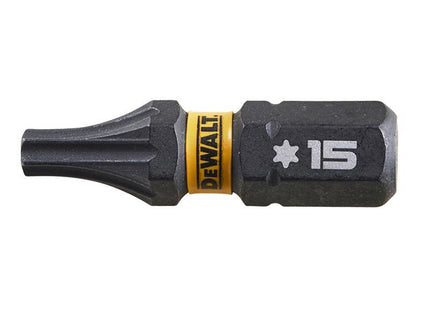 Dewalt Power Tools Extreme Flextorq Bits T15 X 25Mm (Pack 5)