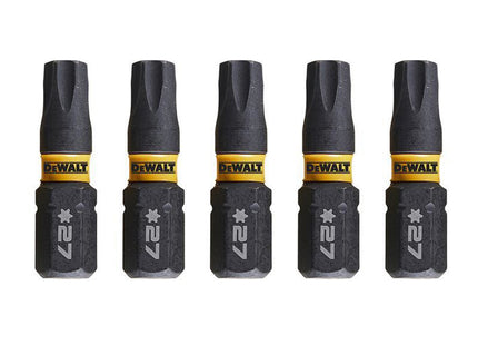 Dewalt Power Tools Extreme Flextorq Bits T27 X 25Mm (Pack 5)