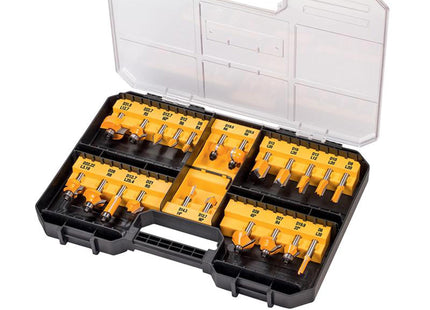 Dewalt Power Tools Dt90017 8Mm Router Bit Set, 22 Piece
