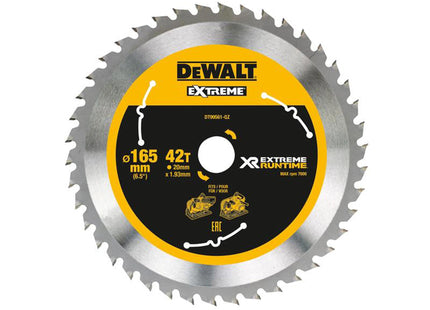 Dewalt Power Tools Xr Flexvolt  Plunge Saw Blade 165 X 20Mm X 42T