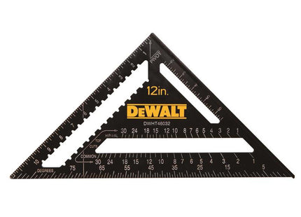 Dewalt Hand Tools Rafter Layout Square 12In