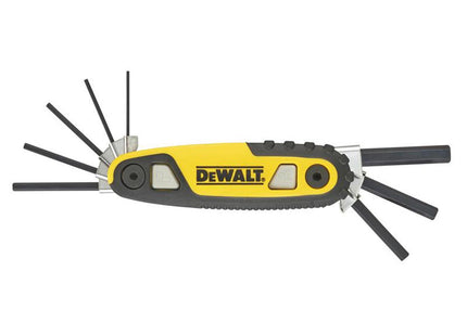 Dewalt Hand Tools Metric Folding / Locking Hex Key Set, 8 Piece