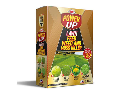 Doff Powerup Complete Lawn Feed/Weed/Moss Killer 3.2Kg F-Lm-C20-Dpu