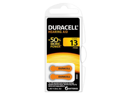 Duracell Specialty Hearing Aid Batteries Size 13 (6 Pack)