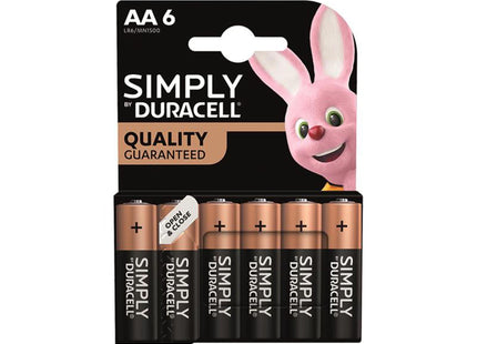 Duracell Simply Batteries Aa  X 6 S18450