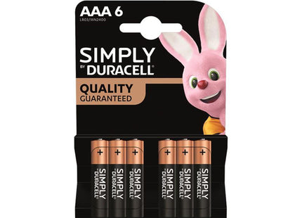 Duracell Simply Batteries Aaa X 6 S18451