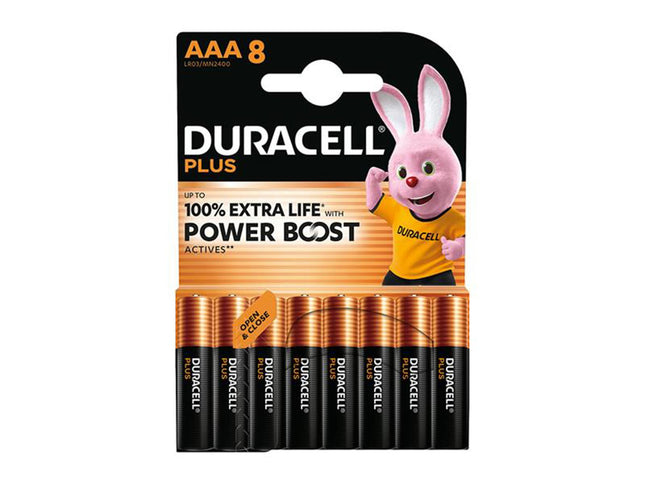 Duracell Plus Power + Power Boost Aaa X 8 S30948