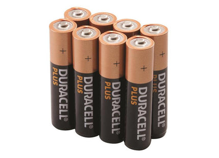 Duracell Aaa Cell Plus Power Ro3a/Lr0 Batteries (Pack 8)
