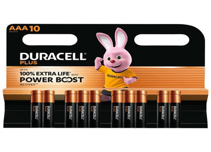 Duracell Aaa Cell Plus With Power Boost Batteries (Pack 10)