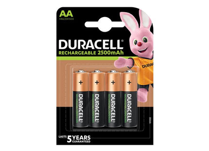 Duracell AA Cell 2500Mah Rechargeable Batteries (Pack 4)