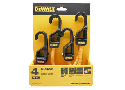 Dewalt Cargo Bungee Cord 61Cm (24In) 4 Piece