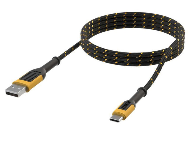 Dewalt Telecoms Usb A To Usb C Reinforced Charging Cable 1.8M (6Ft)