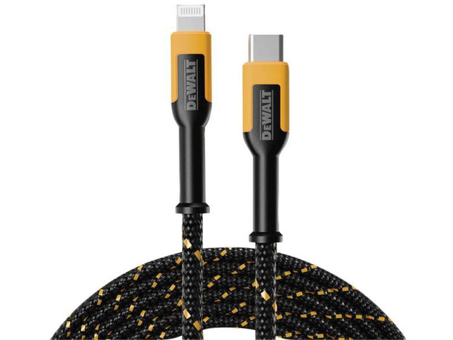 Dewalt Telecoms Usb C To Lightning Reinforced Charging Cable 1.2M (4Ft)