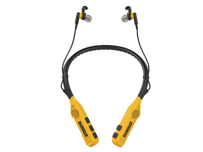 Dewalt Telecoms Jobsite Pro Max Neckband Earphones With Built-In Speakers