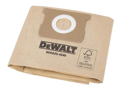 Dewalt Vacuum Dxva25-4240 Dust Bag (Pack 3)