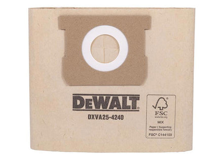 Dewalt Vacuum Dxva25-4240 Dust Bag (Pack 3)