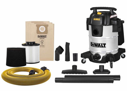 Dewalt Vacuum Dxv38sc Stainless Steel Wet & Dry Vacuum 1050W 240V