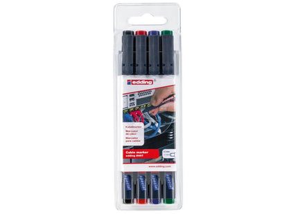 Edding 8407/4 S Cable Marker Set, 4 Piece