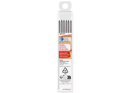 Edding 8881 Refill Graphite Lead Set, 6 Piece