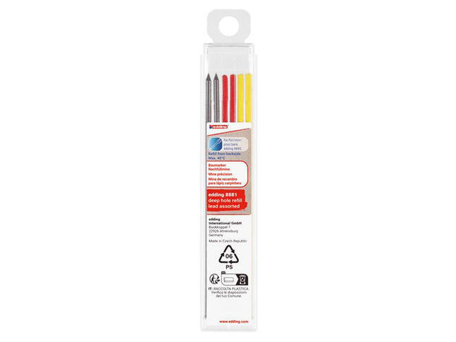 Edding 8881 Refill Assorted Lead Set, 6 Piece