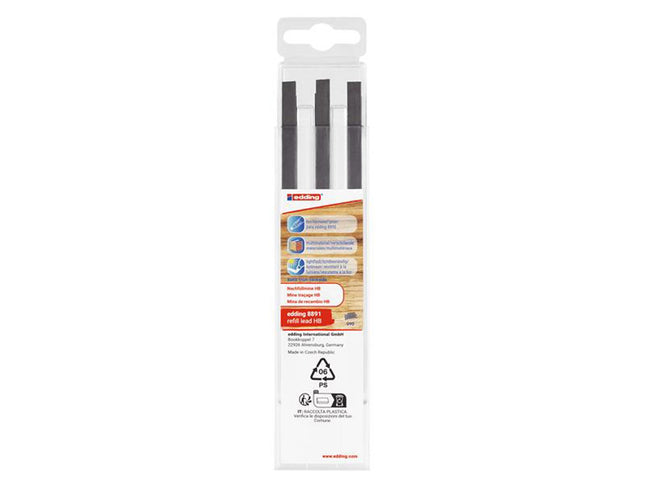 Edding 8891 Refill Hb Lead Set, 6 Piece